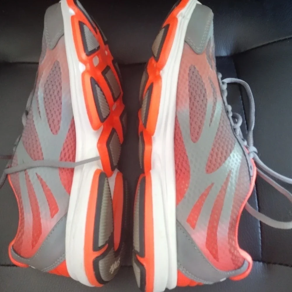 Ryka Influence Training Shoes Womens 5.5‎ Gray Orange Mesh Sporty Athletic